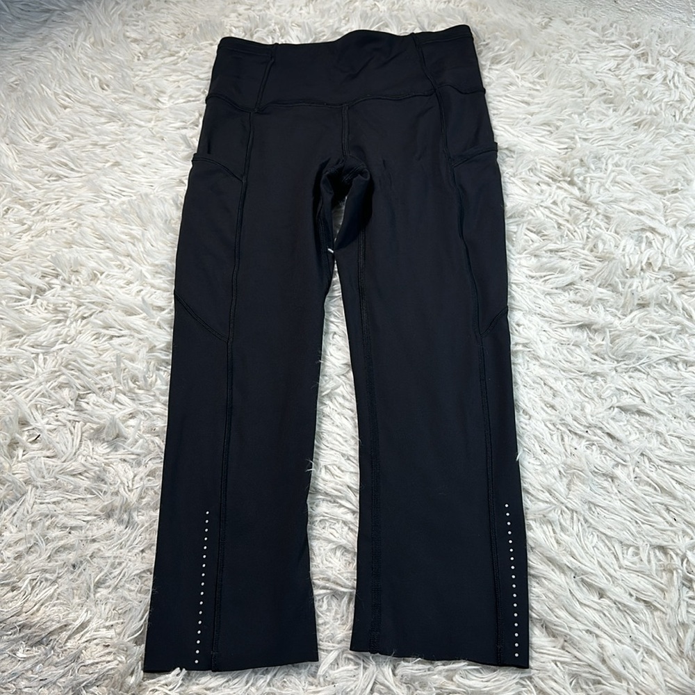 Lululemon Fast & Free Crop II *Nulux 19" Black